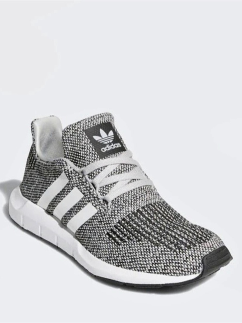 NWT Adidas Swift Run Sneakers Gray, Black & White
